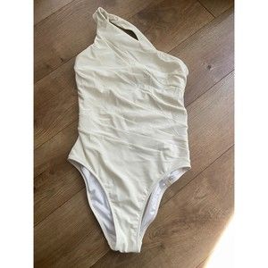 Summersalt White Sidestroke Swimsuit size 4 Small